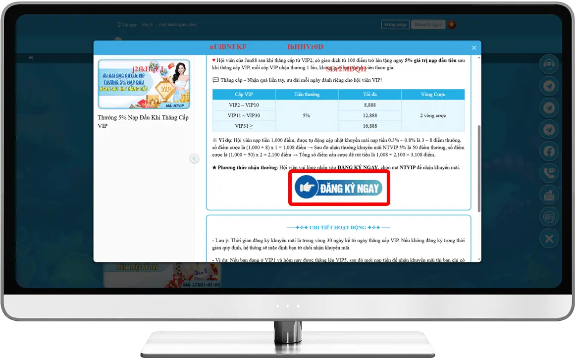 Bước 3: Chọn ĐĂNG KÝ NGAY